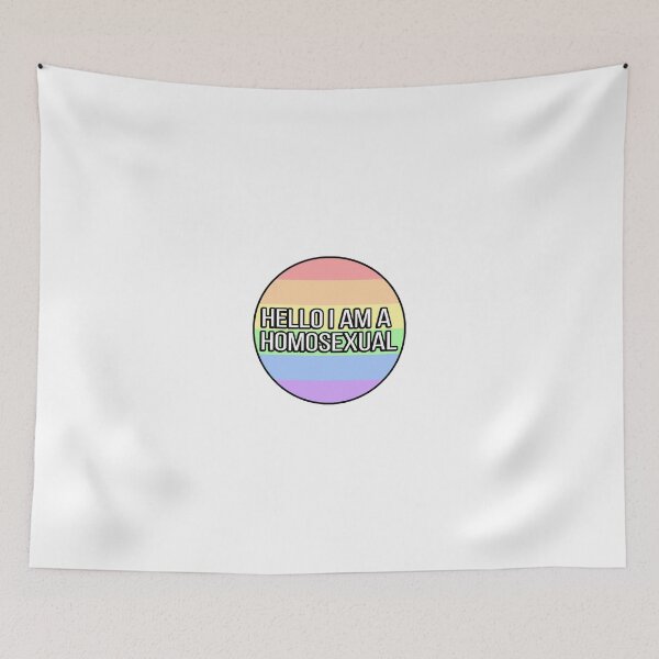 Item preview, Hello I Am A Homosexual designed and sold by FunnyGayGuy.