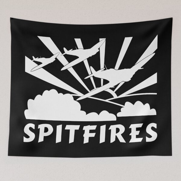 Item preview, Spitfires British WW2 Fighter Planes Flying Sunrise designed and sold by MilitaryMart.