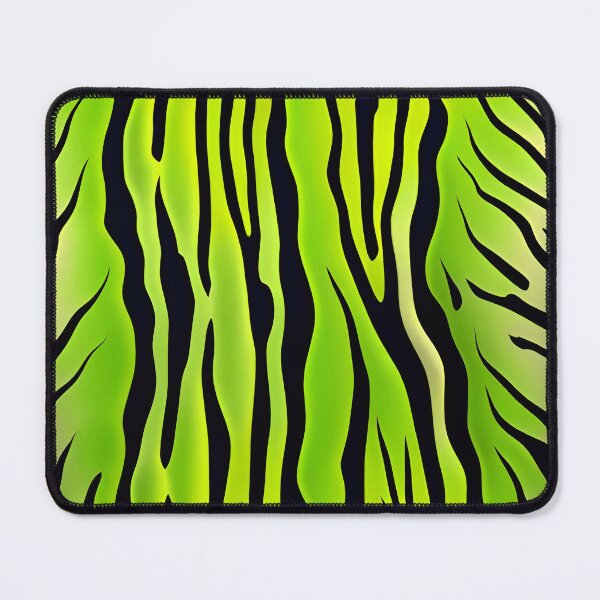 Item preview, Abstract Neon Green Tiger Stripes Skin Pattern designed and sold by TheArtOfPat.