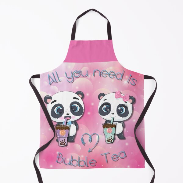 Item preview, Bubble Tea, sweet panda, funny pandas, All you need is Bubble Tea, Panda, Pink Bubble designed and sold by GOLDENGARDENART.