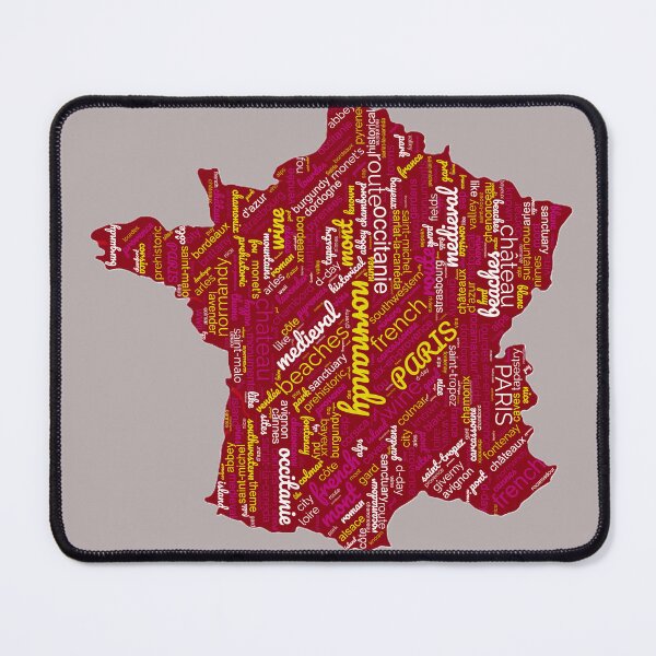 Item preview, France map word cloud Tourist attractions t-shirt designed and sold by KreativKulture.
