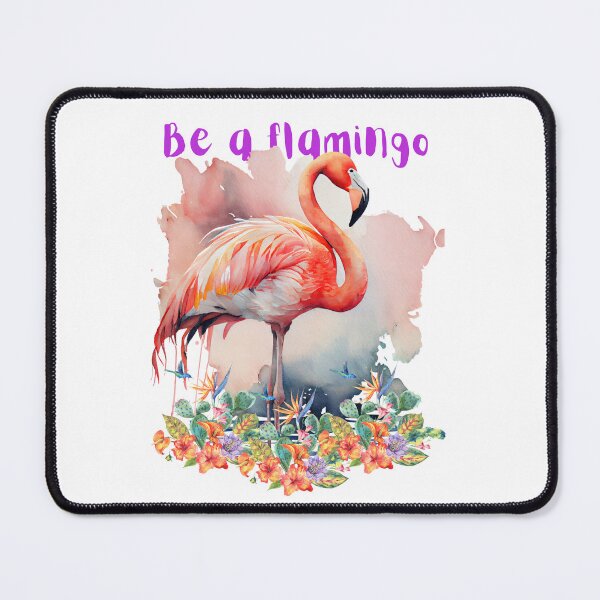 Item preview, BE A FLAMINGO STICKER . designed and sold by Zellija.