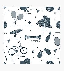 Equipment for sports activities for children. Photographic Print