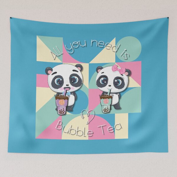 Item preview, Bubble Tea, sweet panda, funny pandas, All you need is Bubble Tea, Panda, pico Bubble designed and sold by GOLDENGARDENART.