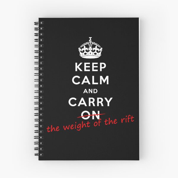 Item preview, Keep Calm And Carry The Weight Of The Rift designed and sold by densuponatime.