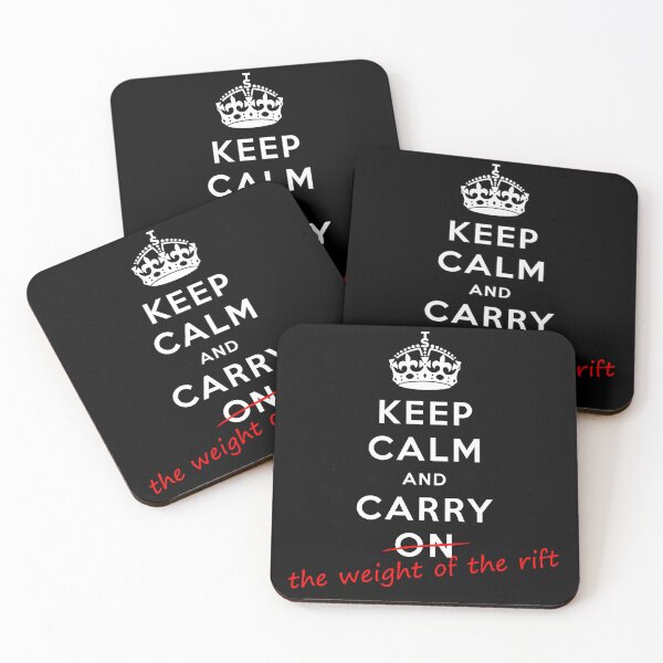 Item preview, Keep Calm And Carry The Weight Of The Rift designed and sold by densuponatime.