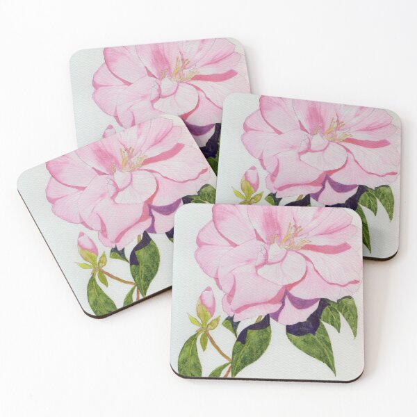 Item preview, Single pink camellia watercolour painting  designed and sold by esvb.