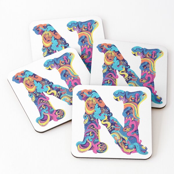Item preview, The naughty and noble letter N designed and sold by stickermepink.