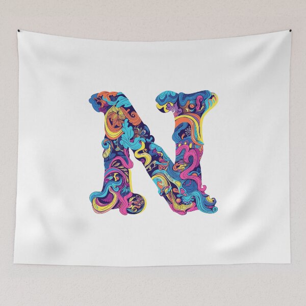 Item preview, The naughty and noble letter N designed and sold by stickermepink.