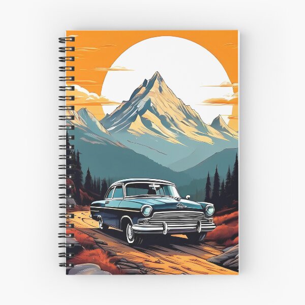 Item preview, Classic Car on a Mountain Road designed and sold by Design-Illusi0n.