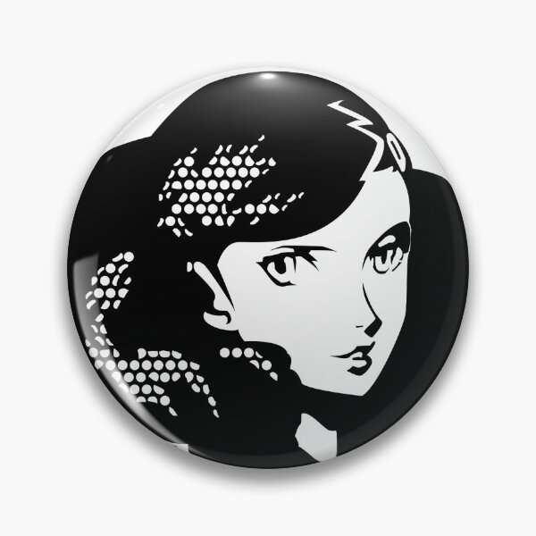 Item preview, Ann Takamaki, Black and White Heart Queen, Persona 5 Sticker designed and sold by Digital-Lys.