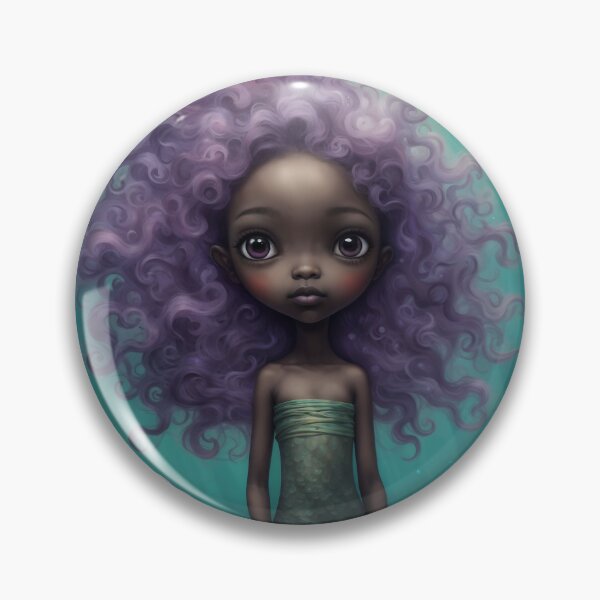 Item preview, Alliyah Black Mermaid designed and sold by prettycritters.