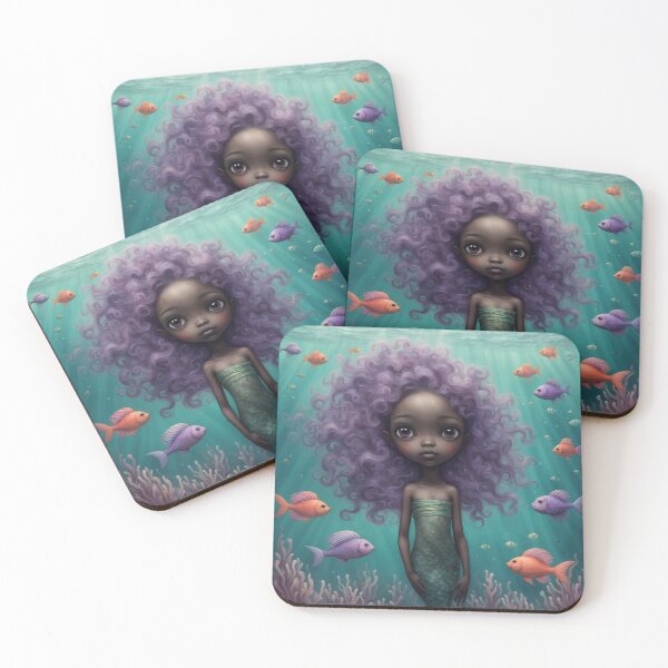 Item preview, Alliyah Black Mermaid designed and sold by prettycritters.