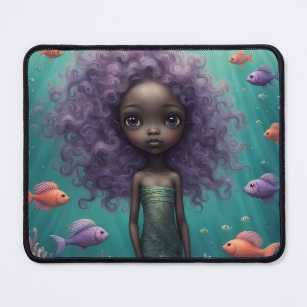 Item preview, Alliyah Black Mermaid designed and sold by prettycritters.