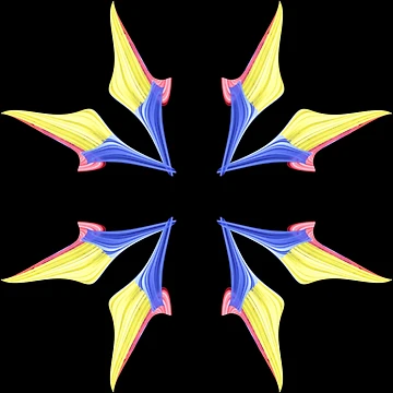 Artwork thumbnail, Colorful Stars Pattern by Meo Design