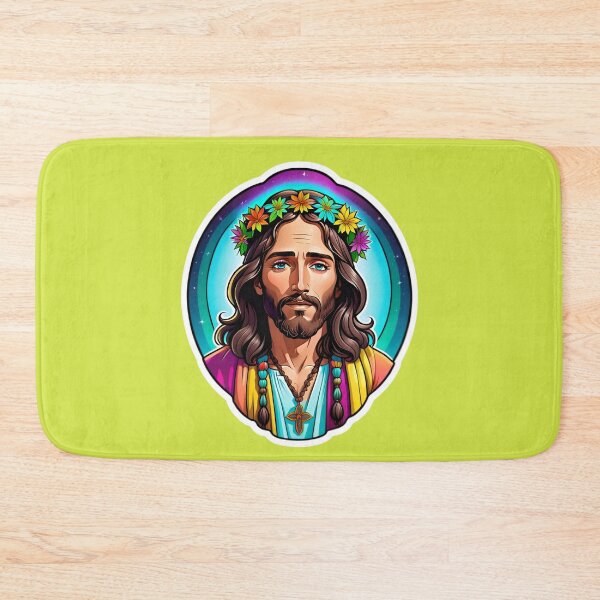 Artikelvorschau, Funny Jesus Hippie Christ entworfen und verkauft von TheArtOfPat.