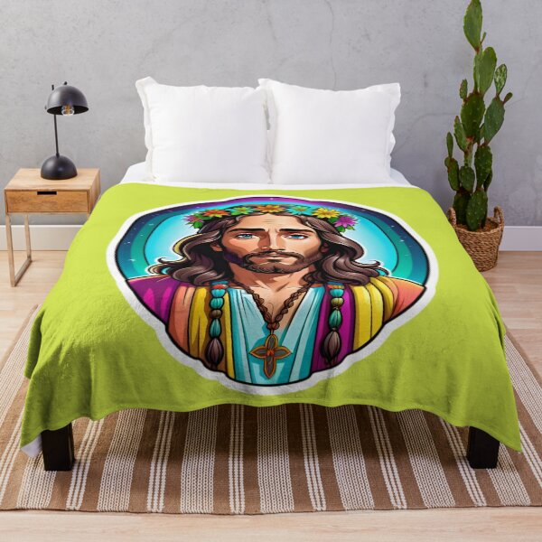 Artikelvorschau, Funny Jesus Hippie Christ entworfen und verkauft von TheArtOfPat.