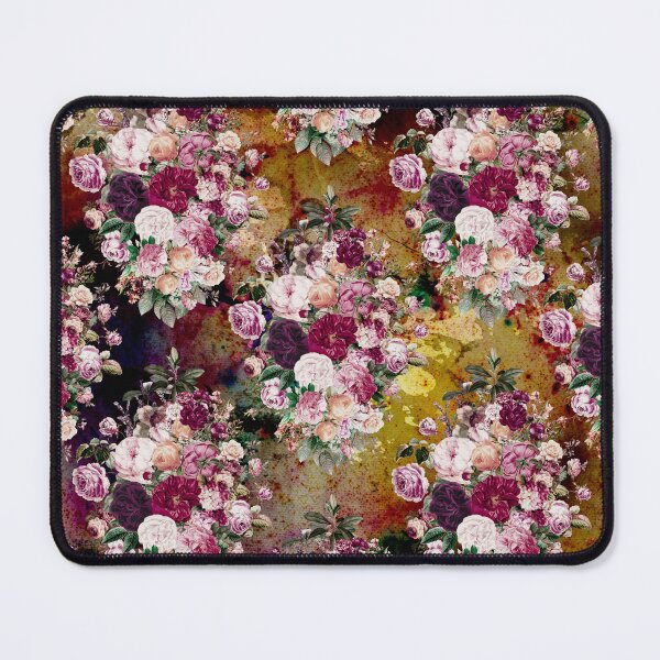 Item preview, Flowers in a diamond floral pattern, decorative pattern, modern design, flowers repeat pattern, multicoloured yellow floral designed and sold by ZeinabTaha.