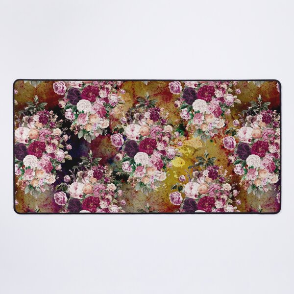 Item preview, Flowers in a diamond floral pattern, decorative pattern, modern design, flowers repeat pattern, multicoloured yellow floral designed and sold by ZeinabTaha.