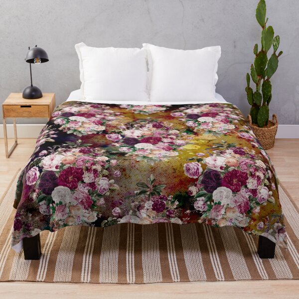 Item preview, Flowers in a diamond floral pattern, decorative pattern, modern design, flowers repeat pattern, multicoloured yellow floral designed and sold by ZeinabTaha.