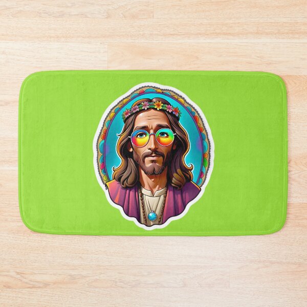 Artikelvorschau, Funny Jesus Hippie Christ entworfen und verkauft von TheArtOfPat.