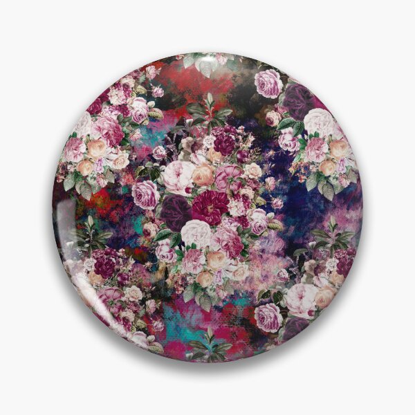 Item preview, Flowers in a diamond floral pattern, decorative pattern, modern design, flowers repeat pattern, blue red floral   designed and sold by ZeinabTaha.