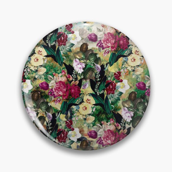 Item preview, Flowers in a diamond floral chain pattern, decorative pattern, modern design, flowers repeat pattern, multicoloured yellow floral   designed and sold by ZeinabTaha.