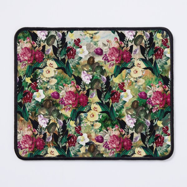 Item preview, Flowers in a diamond floral chain pattern, decorative pattern, modern design, flowers repeat pattern, multicoloured yellow floral designed and sold by ZeinabTaha.