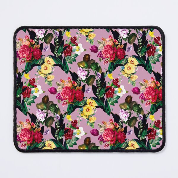 Item preview, Flowers in a diamond floral chain pattern, decorative pattern, modern design, flowers repeat pattern, red floral designed and sold by ZeinabTaha.