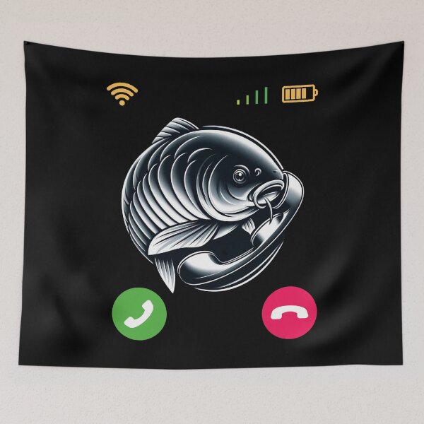 Item preview, Modern Carp on Call Elegant Aquatic Art designed and sold by ArtFeverShop.