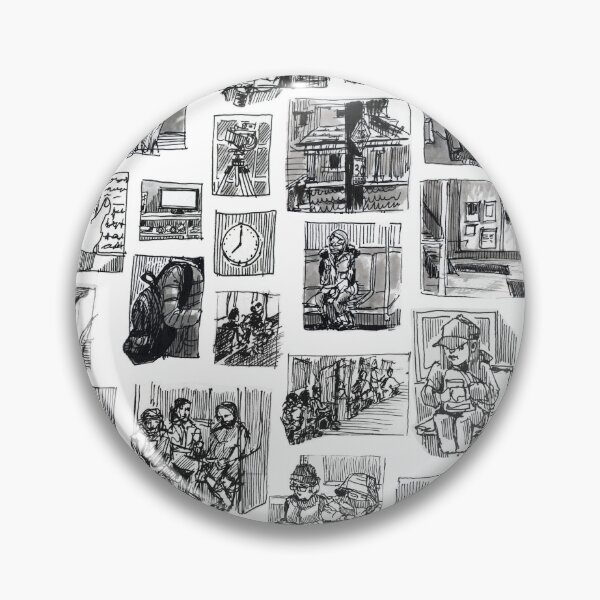 Item preview, Urban Sketch Patchwork designed and sold by Lauren Tregenza Fine Art.