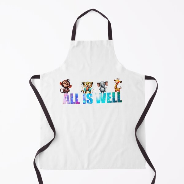 Item preview, All is well Affirmation with cute animal illustrations designed and sold by Fantacaroo Designs.