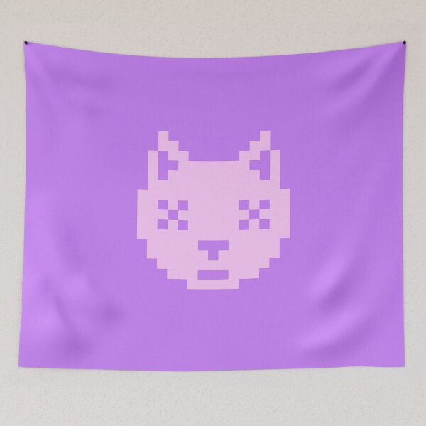 Item preview, Peak Curiosity Unlocked (Pastel Version) Cat Pixel Art designed and sold by HeatherUnderground.