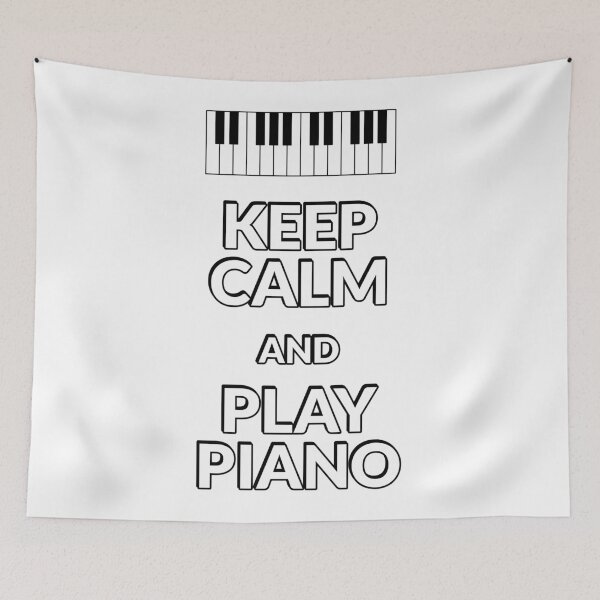 Item preview, Keep Calm and Play Piano  designed and sold by Inspirationmotivation.