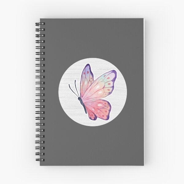 Item preview, Red Purple Butterfly Watercolor Drawing designed and sold by LivingColorful.
