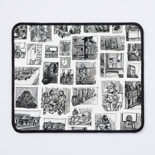 Item preview, Urban Sketch Patchwork designed and sold by Lauren Tregenza Fine Art.