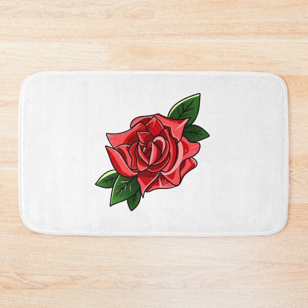 Item preview, Neo-Traditional Red Rose and Leaves designed and sold by cyberbarbiee.