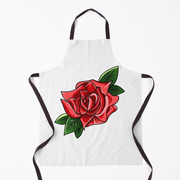 Item preview, Neo-Traditional Red Rose and Leaves designed and sold by cyberbarbiee.