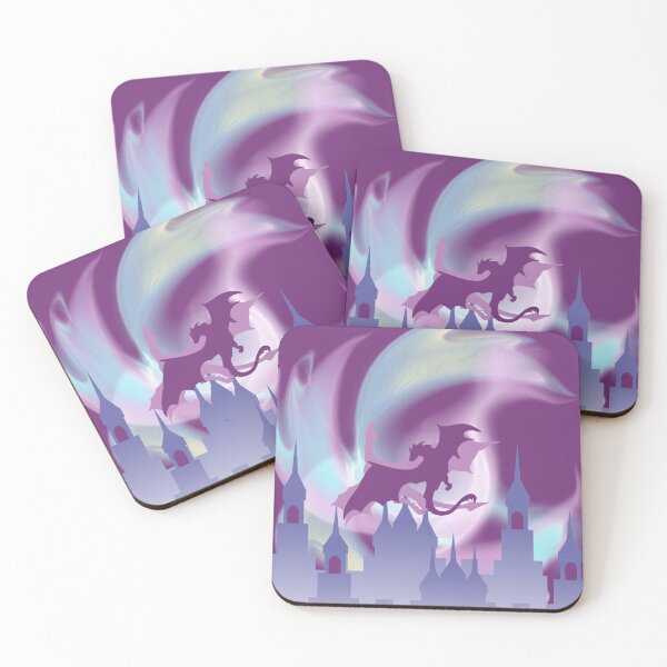 Item preview, Dancing Dragons over City of Castles designed and sold by WhiteSoftPetals.