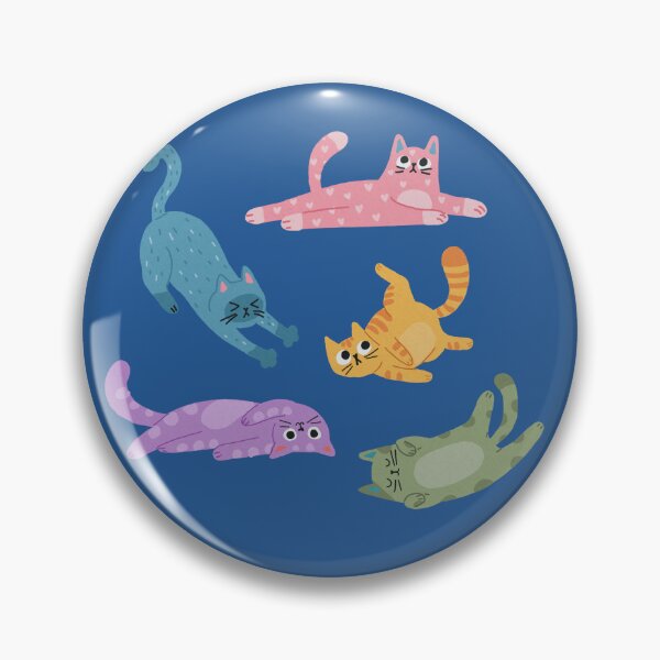 Item preview, Stickers colorful cats designed and sold by LianeLamoglia.