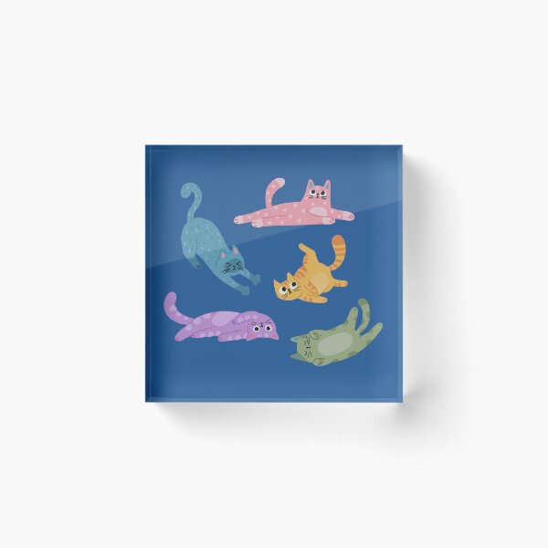 Item preview, Stickers colorful cats designed and sold by LianeLamoglia.