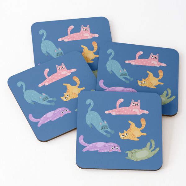 Item preview, Stickers colorful cats designed and sold by LianeLamoglia.