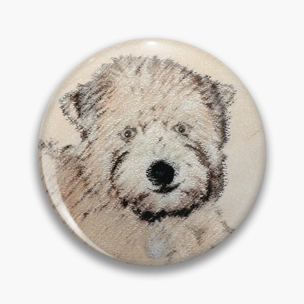 Item preview, Soft Coated Wheaten Terrier Puppy Painting Original Art designed and sold by alpendesigns.
