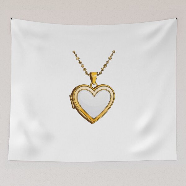 Item preview, Gold Heart Locket Necklace designed and sold by CraftyKayla26.