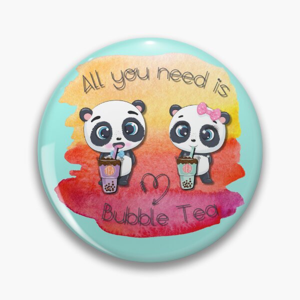 Item preview, Bubble Tea, sweet panda, funny pandas, All you need is Bubble Tea, Panda, painted, designed and sold by GOLDENGARDENART.