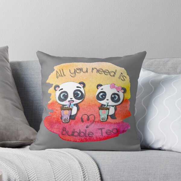 Item preview, Bubble Tea, sweet panda, funny pandas, All you need is Bubble Tea, Panda, painted, designed and sold by GOLDENGARDENART.