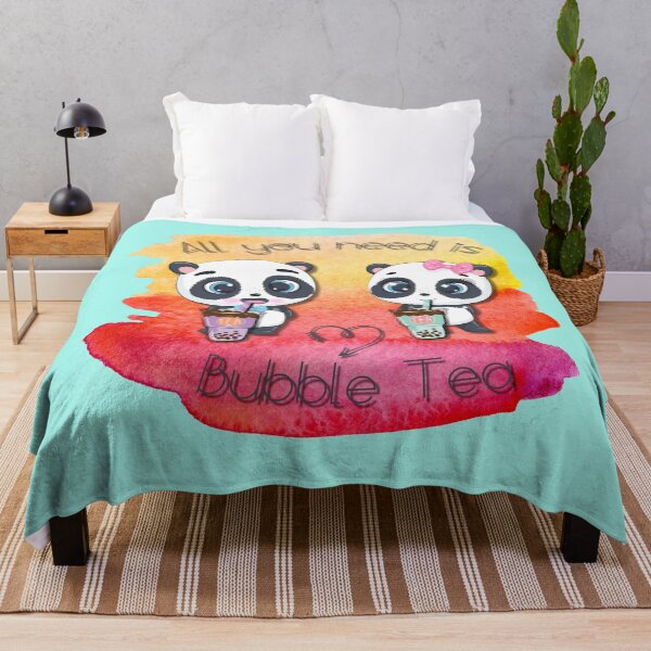 Item preview, Bubble Tea, sweet panda, funny pandas, All you need is Bubble Tea, Panda, painted, designed and sold by GOLDENGARDENART.