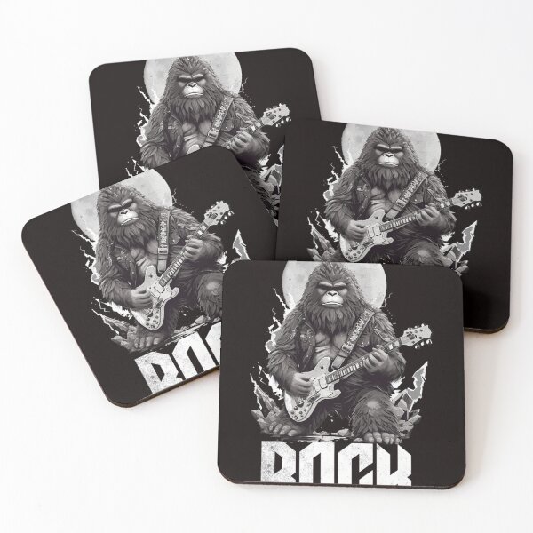 Item preview, Sasquatch Rock N Roll Bigfoot Electric Guitar Rock Band designed and sold by BrendaHattingh.