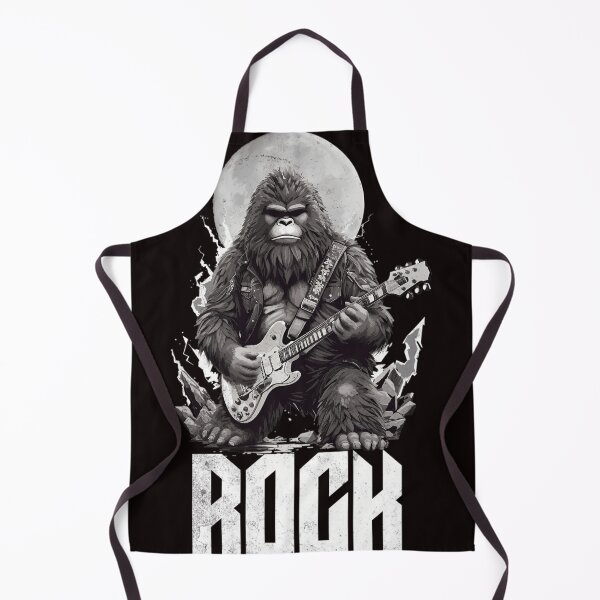 Item preview, Sasquatch Rock N Roll Bigfoot Electric Guitar Rock Band designed and sold by BrendaHattingh.