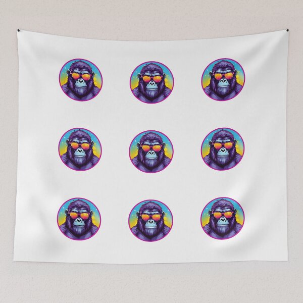 Item preview, Gorilla colorful pack stickerpack designed and sold by Silviajones.